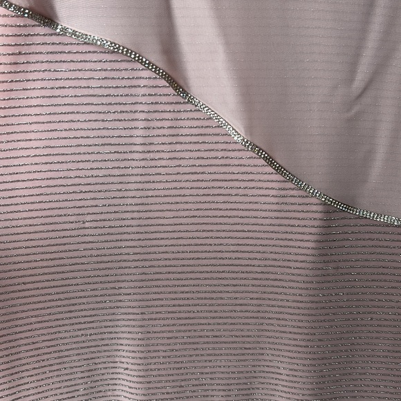 Plus Size Frank Lyman Chiffon Drape Dress, style 17925 blush - Picture 3 of 4